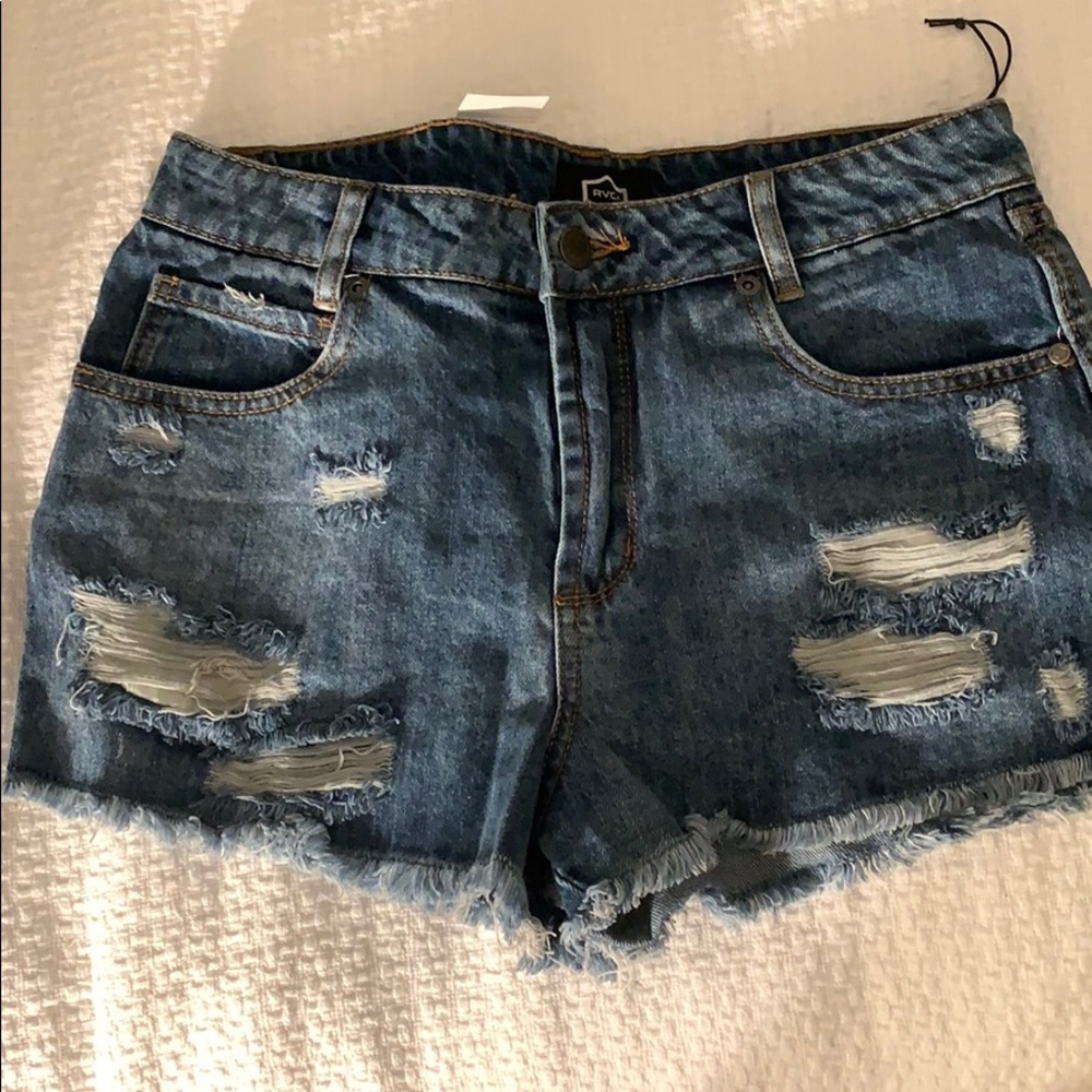 Rvca Low Rise Boyfriend Shorts